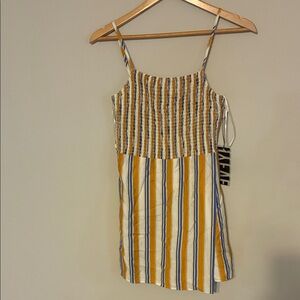 Striped Yellow and Blue jumpsuit